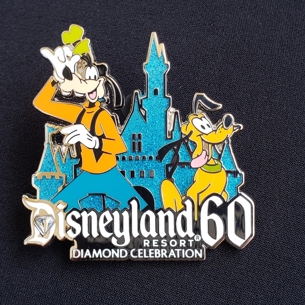 Rare Disneyland 60th Diamond Celebration Pin!